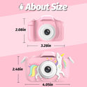 Goopow Kids Camera Toys for 3-8 Year Old Girls Boys,Children Digital Video Camcorder Camera with Cartoon Soft Cover, Best Chritmas Birthday Festival Gift for Kids - 32G SD Card Included