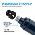 Casfuy Dog Nail Grinder Upgraded - Professional 2-Speed Whisper-Quiet Electric Pet Nail Trimmer Painless Paws Grooming & Smoothing for Small Medium Large Dogs & Cats (Dark Blue)