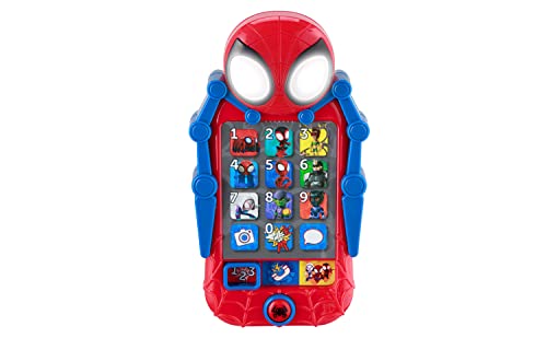 Spidey and His Amazing Friends Toy Phone for Toddler with Built-in Preschool Learning Games, Educational Toys for Toddlers