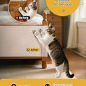 78.7"x15.8" Cat Scratch Mat, Trimmable Self-Adhesive Carpet, DIY Climb Cat Scratcher for Furniture Couch or Wall Protector, Covering Cat Scratching Post Replacement Pads (Beige)