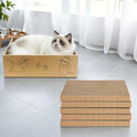 Cat Scratcher, 5 Packs in 1 Cardboard Box Cat Scratching Pad for Indoor Cats and Kitten, Cat Scratch Pad to Protect Furniture, Large Size