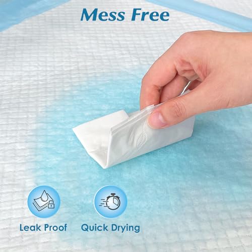 Wowflash Super Absorbency Disposable Leakproof Underpads with Quick Drying for Baby, Adults, Puppy, Dog Bed Pee Pads, Extra Large, XXL Incontinence Pads, 30” x 36”, 50 Count