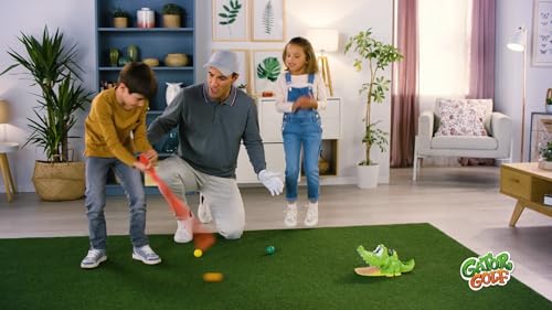 Gator Golf - Putt The Ball into The Gator's Mouth to Score Game by Goliath, Single, Gator Golf, 27 x 27 x 12.5 cm for age 3+ years