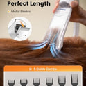 oneisall Dog Vacuum & Dryer for Shedding Grooming, 8 in 1 Dog Grooming Kit with Metal Blade Pet Clippers, Adjustable Speed and Temperature Control Blower