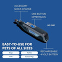 Dremel PawControl 7760-PET Dog Nail Grinder and Trimmer - Cordless & Rechargeable Pet Grooming Tool Kit - Safe for Dogs, Cats, and Small Animals ( Exclusive)