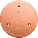 Mellbree Bird Bath Copper Disk, 0.6mm Reinforced 99.99% Pure Copper Cleaning Disk for Physical Safe Clean Water All-Season, Universal Fit for Outdoor Birdbaths, Bowl, Bird Bath Solar