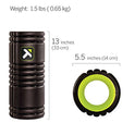 TriggerPoint Grid 1.0 Foam Roller - 13" Multi-Density Massage Roller for Deep Tissue & Muscle Recovery - Relieves Tight, Sore Muscles & Kinks, Improves Mobility & Circulation - Targets Key Body Parts