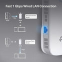 TP-Link AC1900 WiFi Range Extender RE550 | Dual-Band Wireless Repeater Amplifier w/Gigabit Ethernet Port | Up to 2200 Sq. Ft., 32 Devices | Internet Signal Booster | APP Setup | EasyMesh Compatible