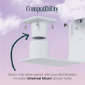 Birdbuddy Wall Mount - Versatile Bird Feeder Wall Mount for Wall & Fences - Durable, Weather-Proof Heavy Duty and Secure & Stylish Outdoor Feeder Accessory
