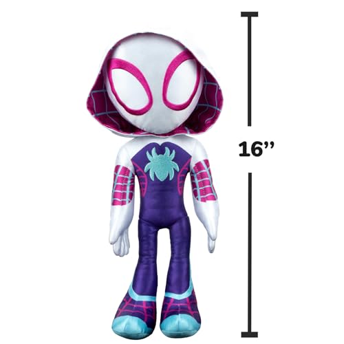 Marvel’s Spidey and His Amazing Friends - My Friend Ghost-Spider 16” Plush with Sounds - Superhero Toys for Kids 3 and Up