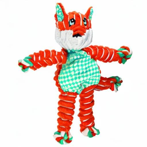 KONG Floppy Knots - Knotted Rope Dog Toy Entices Play - Tug Toy Satisfies Natural Instincts - Dog Supplies with Floppy Design & Minimal Stuffing - Fox, for Medium/Large Dogs