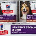 Hill's Science Diet Adult Sensitive Stomach & Skin Wet Dog Food, Turkey & Rice, 12.5 oz. Cans, 12-Pack