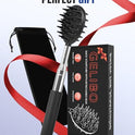 Gelibo Telescoping Large Back Scratcher with 5 Detachable Heads,Rubber Handles Gifts for Him, Gifts for Men, Extendable Back Massager Tool with Beautiful Box