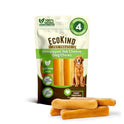 EcoKind Yak Cheese Himalayan Dog Chews, Yak Chews for Large Dogs, Long Lasting Bone for Aggressive Chewers, 3 Ingredients, Natural High Protein Treats, No Additives, Lactose Free, Large - 4 Chews