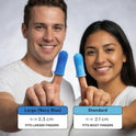 Jasper Dog Toothbrush, 360 Dog Tooth Brushing Kit, Finger Toothbrush, Cat Tooth Brush, Teeth Cleaning, Pet Tooth Brush for Small & Large Pets, Pet Toothpaste Not Included, 2-Pack Blue