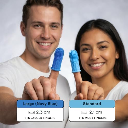 Jasper Dog Toothbrush, 2-Pack, Blue
