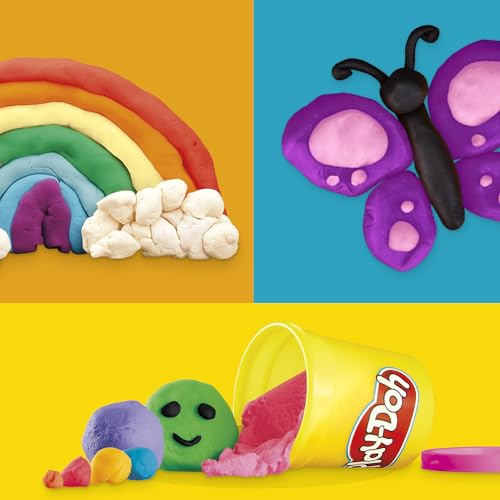 Play-Doh Jewel Colors Bulk 12-Pack of 4-Ounce Cans, Holiday Stocking Stuffers, Prizes & Party Favors, Kids Arts & Crafts, Preschool Toys, Ages 2+ ( Exclusive), 1 Kg