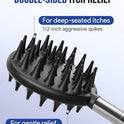 Gelibo Telescoping Large Back Scratcher with 5 Detachable Heads,Rubber Handles Gifts for Him, Gifts for Men, Extendable Back Massager Tool with Beautiful Box