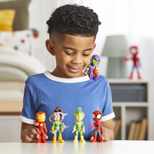 Spidey and his Amazing Friends Hasbro Marvel, Friends & Foes Pack, 5 Action Figures, 4-Inch, Preschool Super Hero Toys for Kids Ages 3 and Up ( Exclusive)