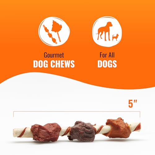 Good ‘n’ Fun Triple Flavor Kabobs Chews for All Dogs, 24 Ounces, Treat Your Dog to Long-Lasting Chews Made from Beef Hide, Real Chicken, Pork Hide, Duck and Chicken Liver