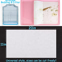 Firdnyohs 100PCS Bird Cage Liner Papers, Disposable Cage Paper Liners Precut Absorbent Cushion Pad Mat Accessories for Pet Bird Parrot (White)