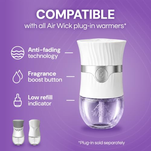 Air Wick Plug-In Scented Oil Refills, 10 Count, Lavender & Chamomile, Air Freshener, Essential Oils, Eco Friendly