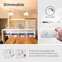 Linkind A19 LED Light Bulbs Dimmable, 60W Equivalent, Energy Efficient 9W, 2700K, 800 Lumens, E26 Standard Base, Lighting for Bedroom Living Room Home Office, 6 Packs