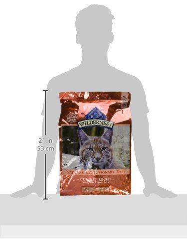 Blue Buffalo Wilderness Chicken Natural High-Protein Grain-Free Dry Food Hairball & Weight Control for Adult Indoor Cats, Real Chicken First, Antioxidant-Rich LifeSource Bits Support Immunity, 11 lbs.