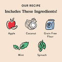 Bocce's Bakery Dailies Brushy Sticks to Support Oral Health & Fresh Breath, Wheat-Free Dental Bars for Dogs, Made with Real Ingredients, Baked in The USA, Natural Coconut & Mint, Medium Dogs