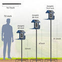 Onlyfly Bird Feeder Pole Stand – 74.5 Inch Height Feeding Station with 1-Inch Dia Heavy Duty for Hanging Feeders, Bird House Pole Mount Kit for Outdoor, Slip-Fit Connection