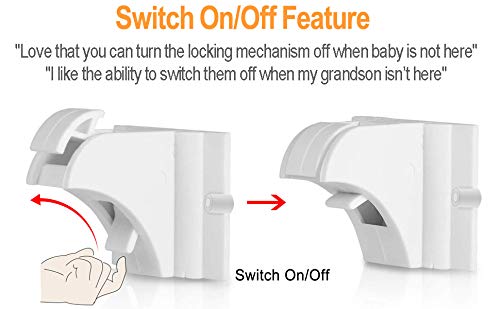 Vmaisi 20 Pack Magnetic Cabinet Locks Baby Proofing and 2 Keys | Children Proof Cupboard Drawers Latches - Child Safety Adhesive Lock Easy Installation