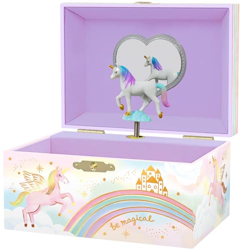 Giggle & Honey® Musical Unicorn Jewelry Box for Girls | Music Boxes for Little Girls | Toddler Jewelry Box for 4 Year Old Kids | Toys for Toddlers | Birthday Gifts for Kids 5, 6, 7, 8, 9 Years