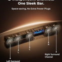 ULTIMEA 5.1CH Surround Sound Bar with Subwoofer, Dolby Atmos, VoiceMX, BassMX, APP, 300W Soundbar for Smart TV, Home Theater Surround Sound System for TV, Bluetooth 5.4, Poseidon M60 (2026 Model)