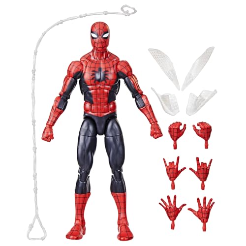 Marvel Legends Series The Amazing Spider-Man, Marvel Comics Retro Collectible 6-Inch Action Figures, Toys for Ages 4 and Up