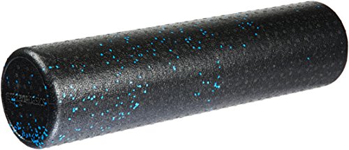 Basics High Density Foam Roller for Exercise and Recovery, 24 Inches, Blue Speckled