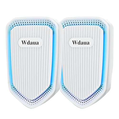 Air Ionizers Plug In Air Purifier 4 Pack Negative Ion Air Purifiers Ionizer for Home, Bedroom, Office, Basement Kitchen Air Freshener Odor Reducer Pets Smoke Smell (4, White)