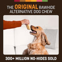 Earth Animal No Hide Chews - Long Lasting Rawhide Free Small Dog Chews Rolls, Chicken - 6 Count
