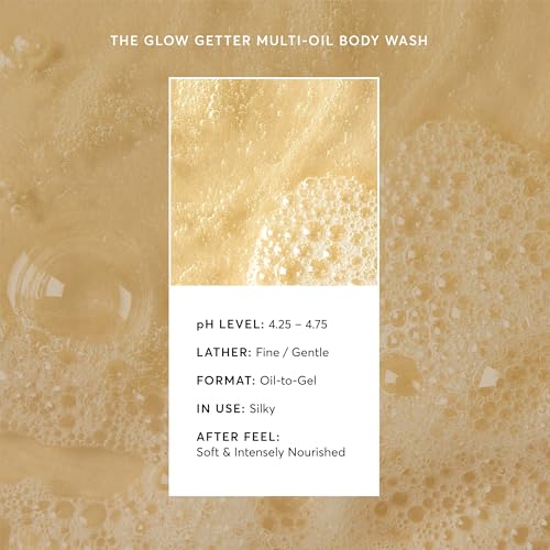 Naturium The Glow Getter Multi-Oil Hydrating Body Wash, Gentle Cleanser, 16.9 oz