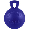 Jolly Pets Tug-n-Toss Dog Toy Ball with Handle, 8 Inches/Large, Blue