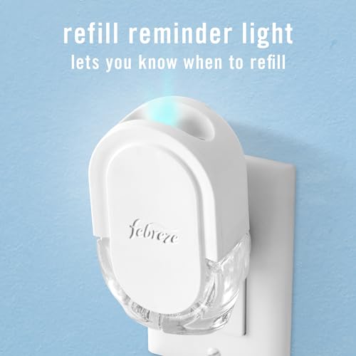 Febreze Plug In Air Freshener, Odor-Fighting Scented Oil Refill, Air Fresheners for Home and Bathroom and Kitchen, Long Lasting for Strong Odors, Hawaiian Aloha Scent, 0.87oz Refills, 3 Count