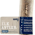 Brand - Wag Split Elk Antler, Naturally Shed, Long Lasting for Aggressive Chewers, Medium (Best for Dogs 15-30 lbs)