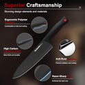 Knife Set, Astercook 15 Pieces Knife Sets for Kitchen with Block, Dishwasher Safe Kitchen Knife Set with Built in Sharpener Block, German Stainless Steel Knife Block Set, Mothers Day Gifts for Women