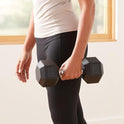 Basics Rubber Hex Dumbbell Hand Weight
