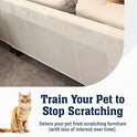 10 Pack XL Anti Cat Scratch Furniture Protector - Couch Protector from Cat Claws w/Twist Pins - Heavy Duty, Strong, Clear, Easy-to-Apply Scratching Deterrent and Shield for Sofa