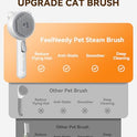 Cat Steam Brush, Brushes for Indoor Cats with Release Button, Dual Speed Spray USB Rechargeable Grooming Supplies, Cat Brush for Shedding Suitable for All Long-haired and Short-haired Pets