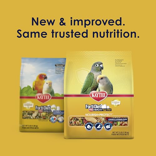 Kaytee Forti-Diet Pro Health Egg-Cite Pet Conure & Lovebird Food, 3 Pound