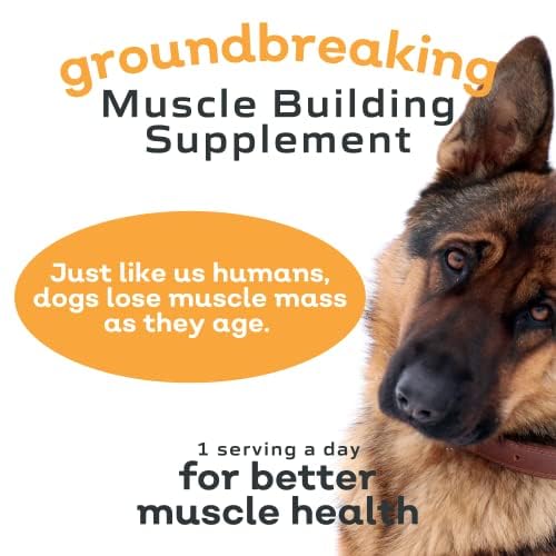 All-Natural Muscle Building Supplement - Helps Reduce Muscle Loss in Dogs Due to Normal Aging and Improves Recovery from Injury or Surgery