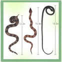 3PCS Rubber Snakes Fake Snake, Realistic Rubber Snake Toy to Keep Birds Away for Garden, Lifelike Plastic Fake Snakes Prank Toys for Men, Adults Kids Gag Gifts, Prank Stuff Props for Halloween Decor