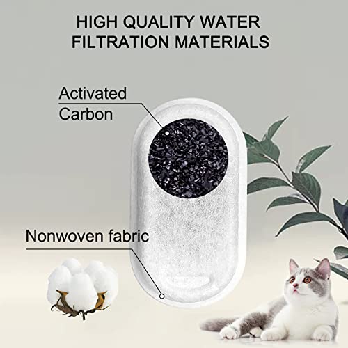 Cat Water Fountain Filters for 108/3.2L& 67oz/2L Stainless