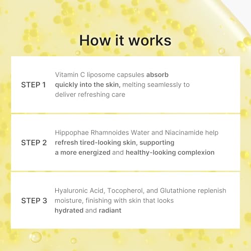 medicube Deep Vitamin C Capsule Serum | Hydrating Vitamin C Serum for Dull & Uneven-Looking Skin with Visible Concerns | Liposome Capsules for Smooth, Radiant Texture | Korean Skincare 1.01 fl.oz